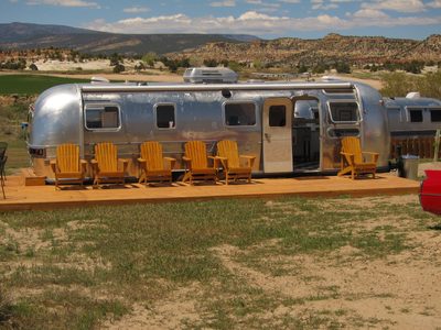One of the typical Airstreams for rent for the night. ...